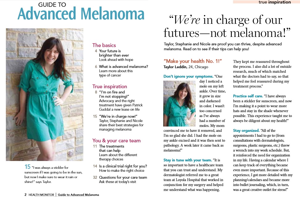 taylor leddin melanoma