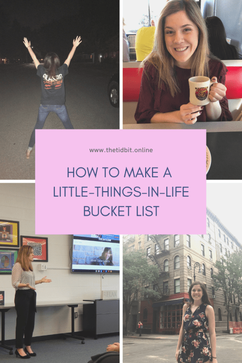 How To Make a Little-Things-in-Life Bucket List